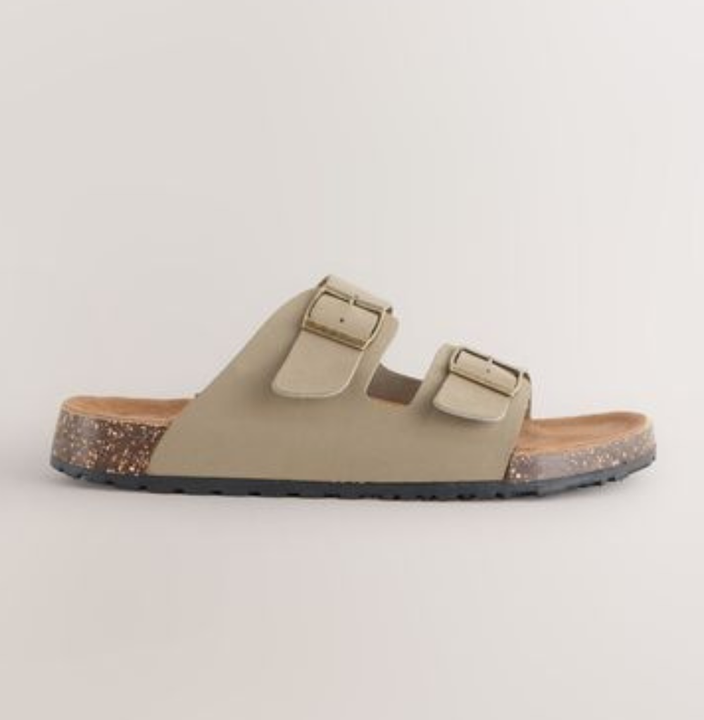 Next Leather Two Buckle Sandals