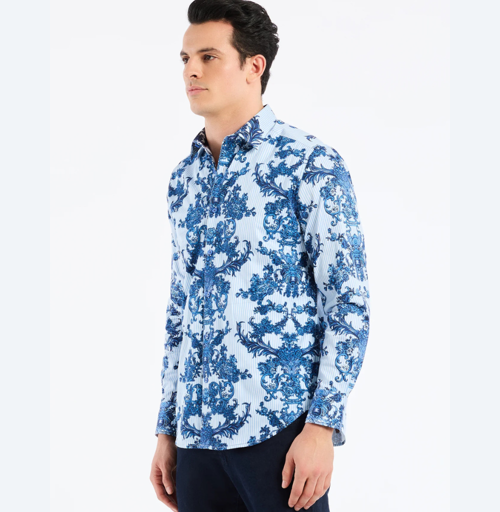 Robert Graham Bayswater Long Sleeve Button Down Shirt Classic Fit