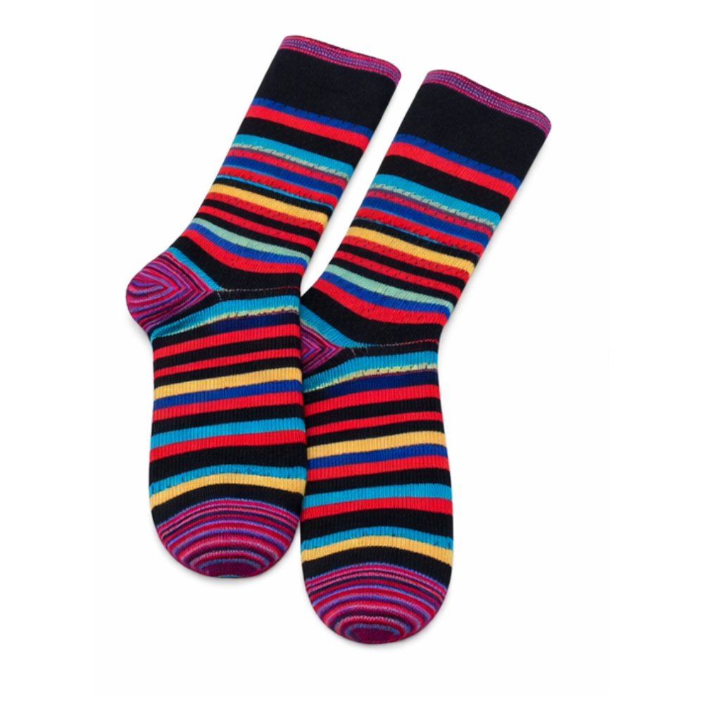 Robert Graham Pomsford Black Socks