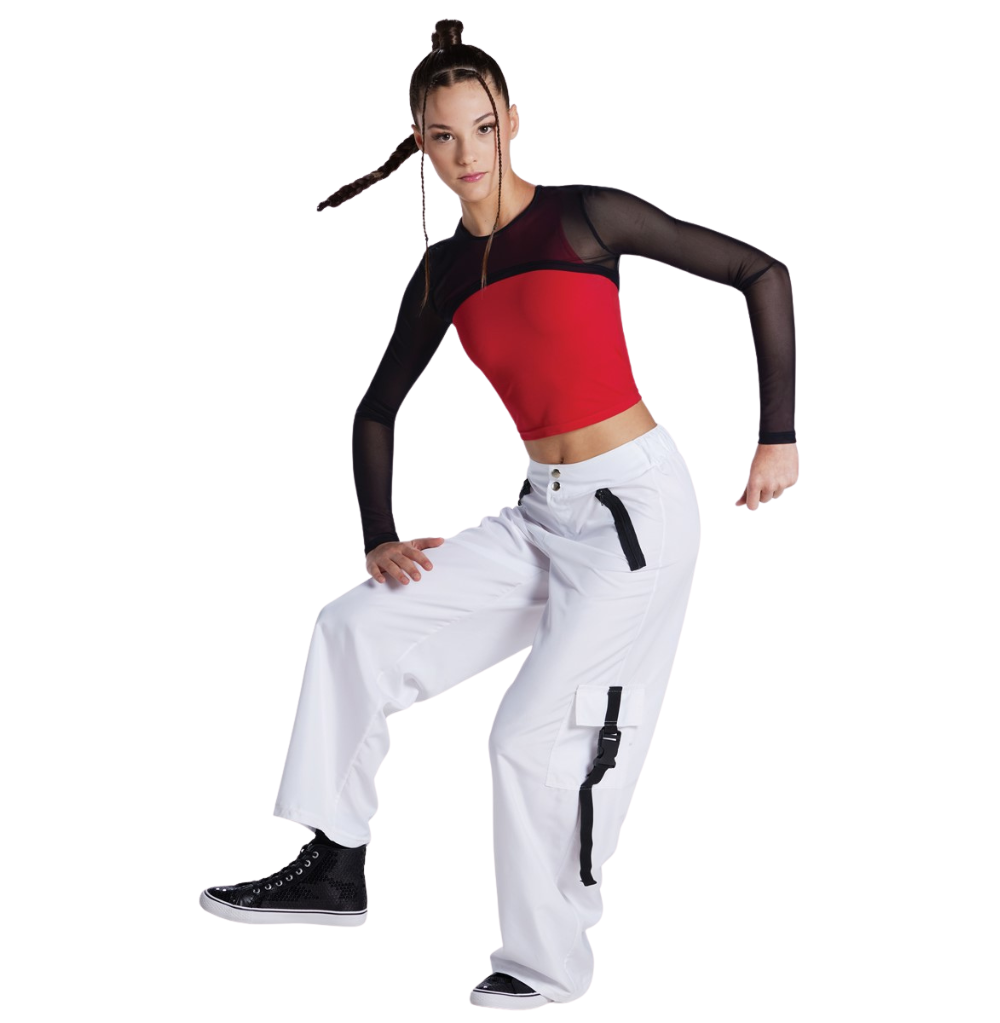 Balera Buckle Strap Cargo Pants White