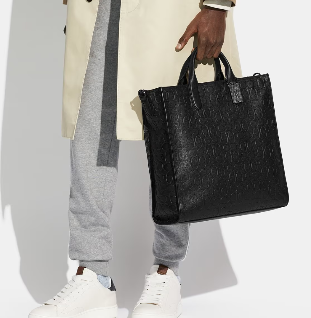Coach Gotham Tall Tote In Signature Leather