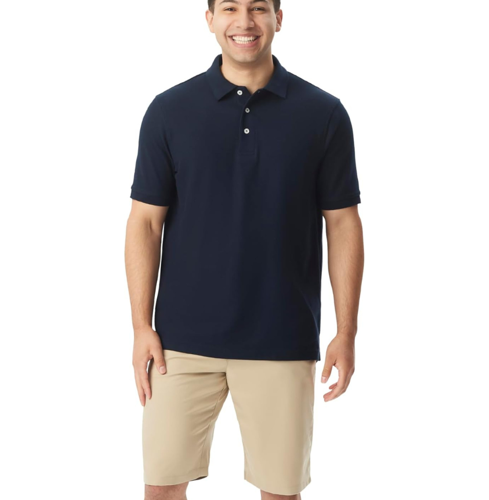 French Toast Men SS Pique Polo Navy