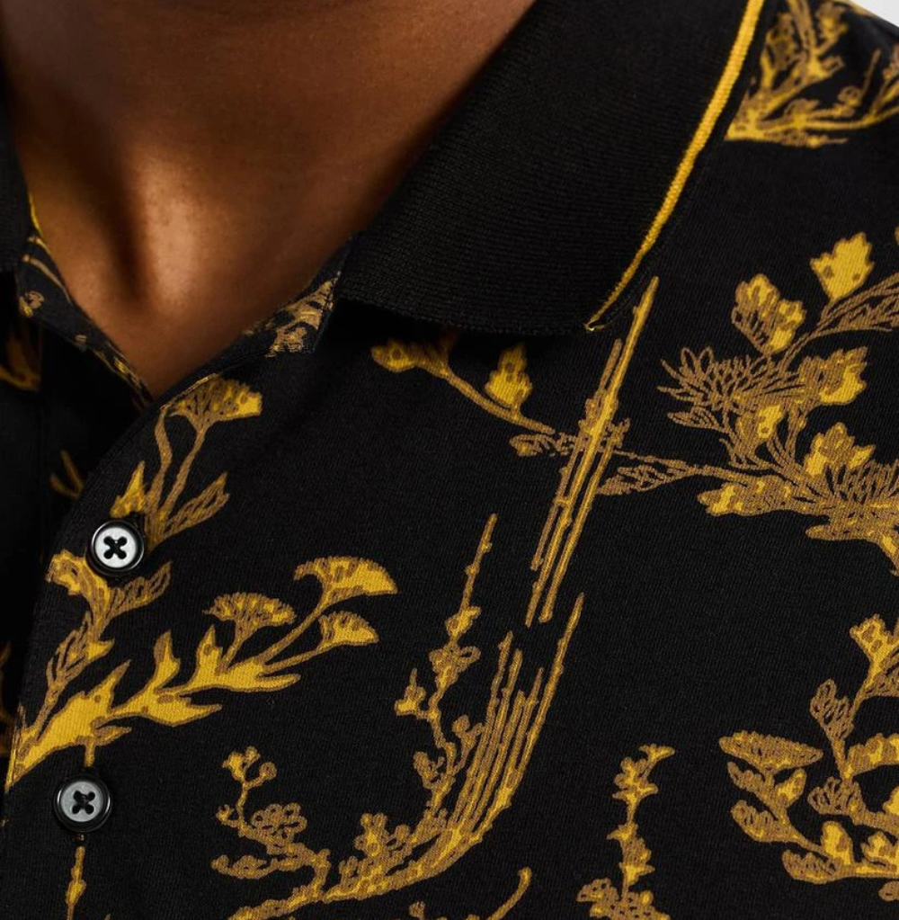 Robert Graham Vakos Floral Cotton Polo Shirt