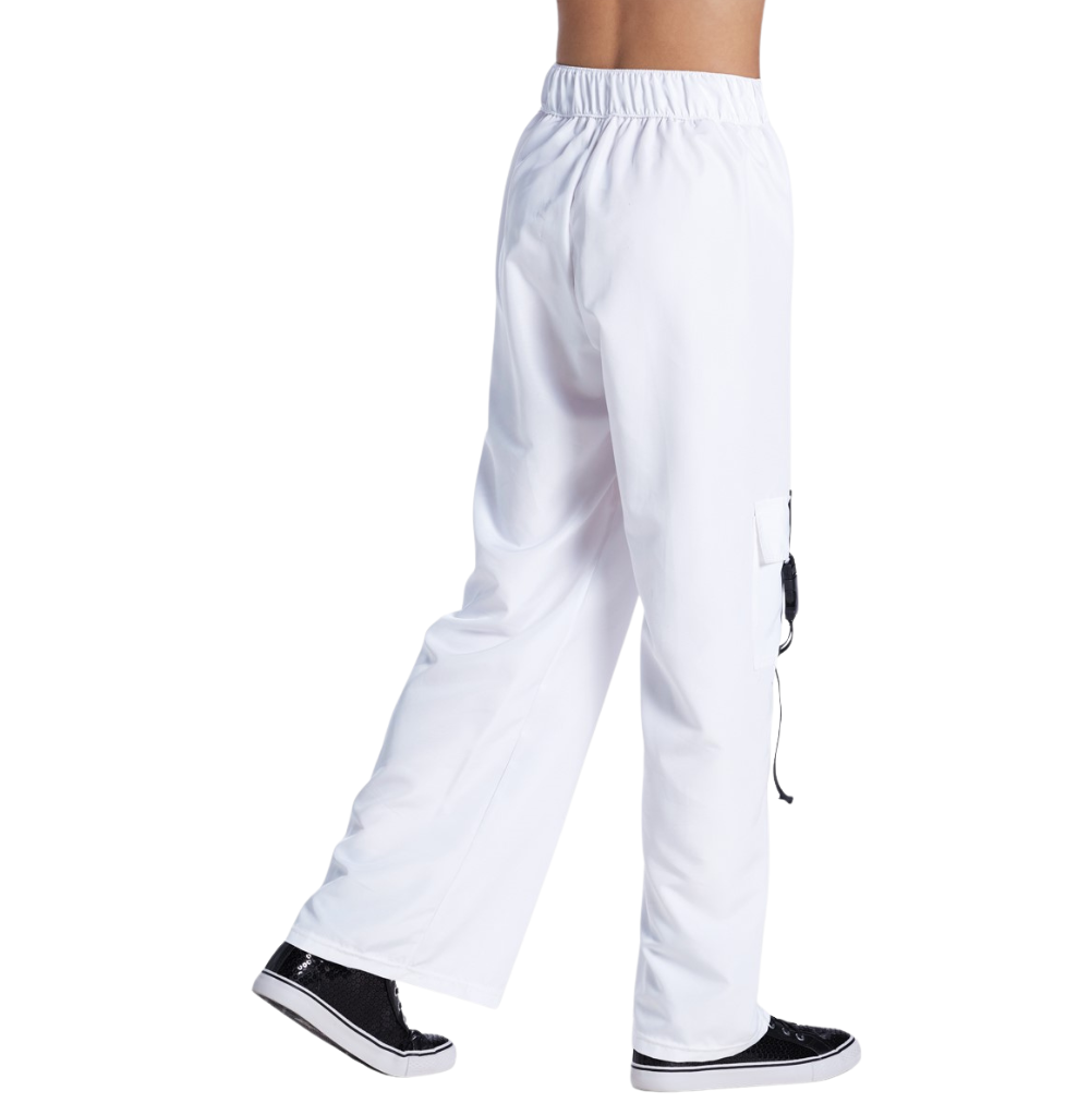Balera Buckle Strap Cargo Pants White