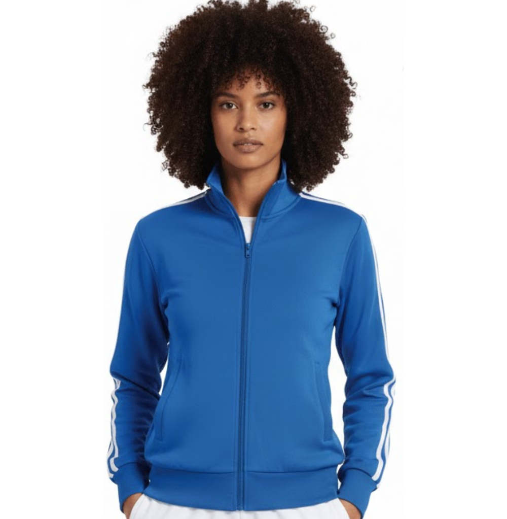 Balera Stripe Sleeve Track Jacket, Royal