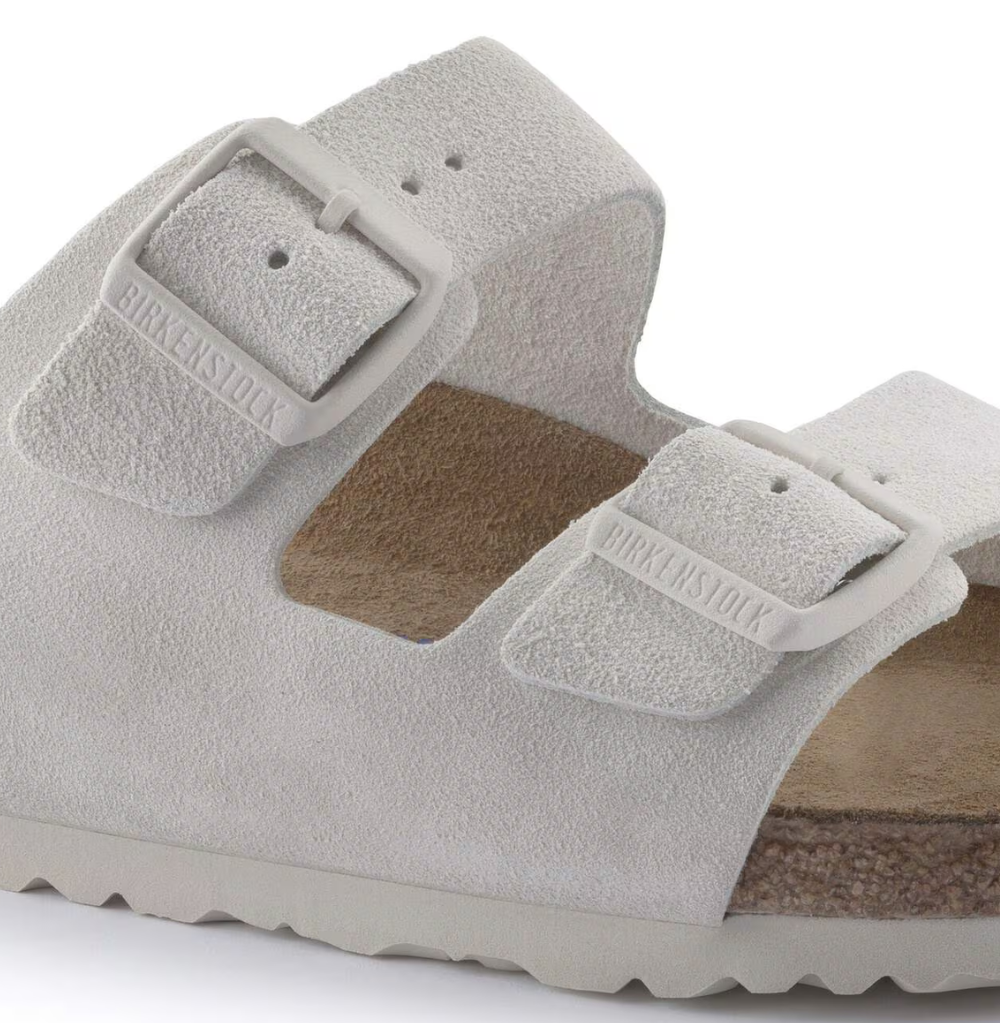 Arizona Birkenstock Modern Suede Antique White