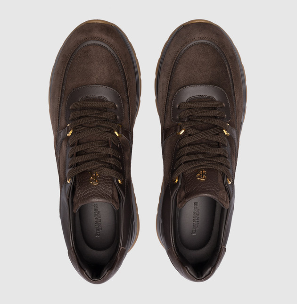 Stefano Ricci Suede + Vit.Swilly + C.Dark Brown Sneakers