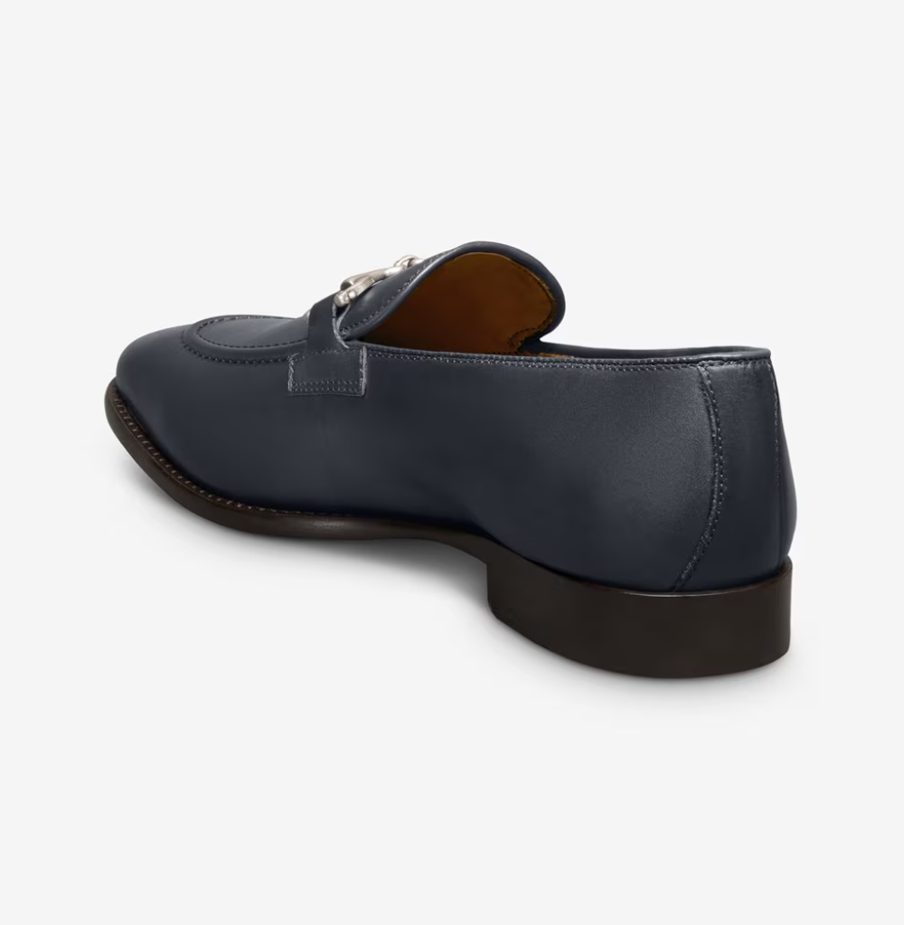 Allen Edmonds Stanton Bit Navy Leather Loafer