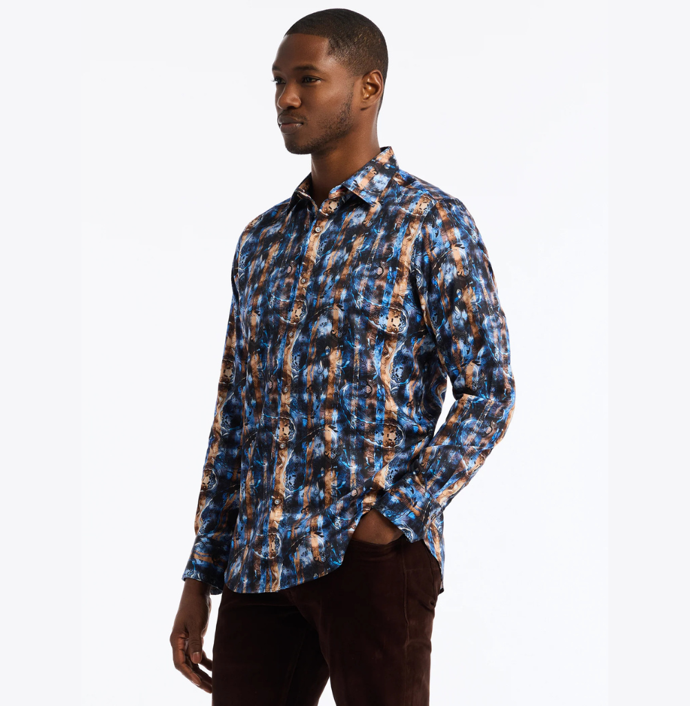 Robert Graham Remington Long Sleeve Button Down Shirt