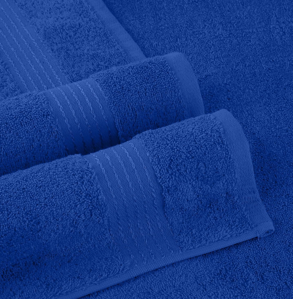 Six-Piece Fade Resistant Bath towel, Hand and Washcloth