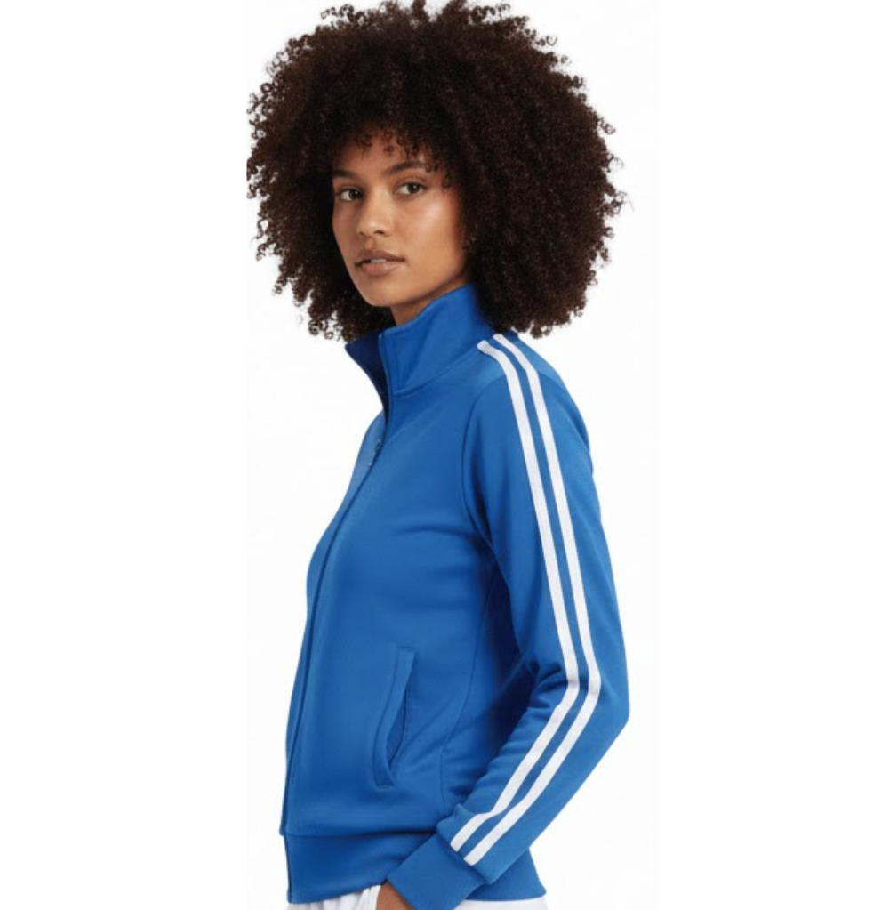 Balera Stripe Sleeve Track Jacket, Royal