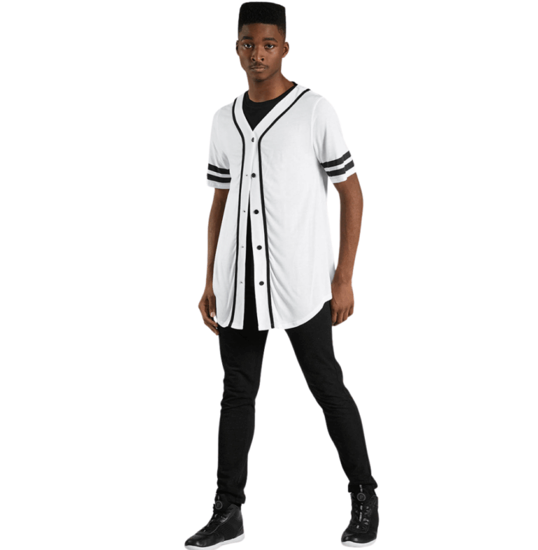 Balera Oversized Baseball Jersey White