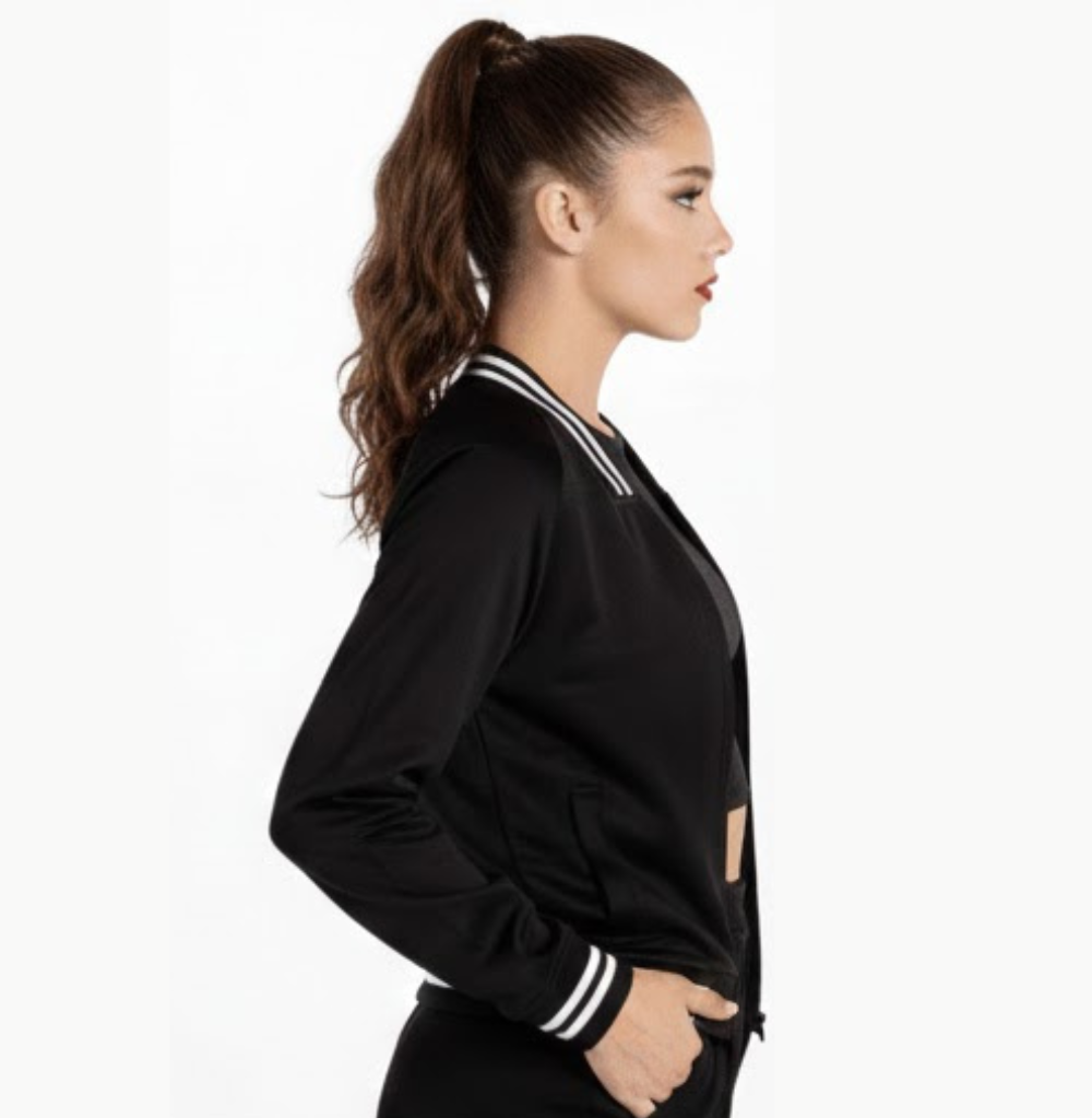 Balera Varsity Bomber Jacket Black