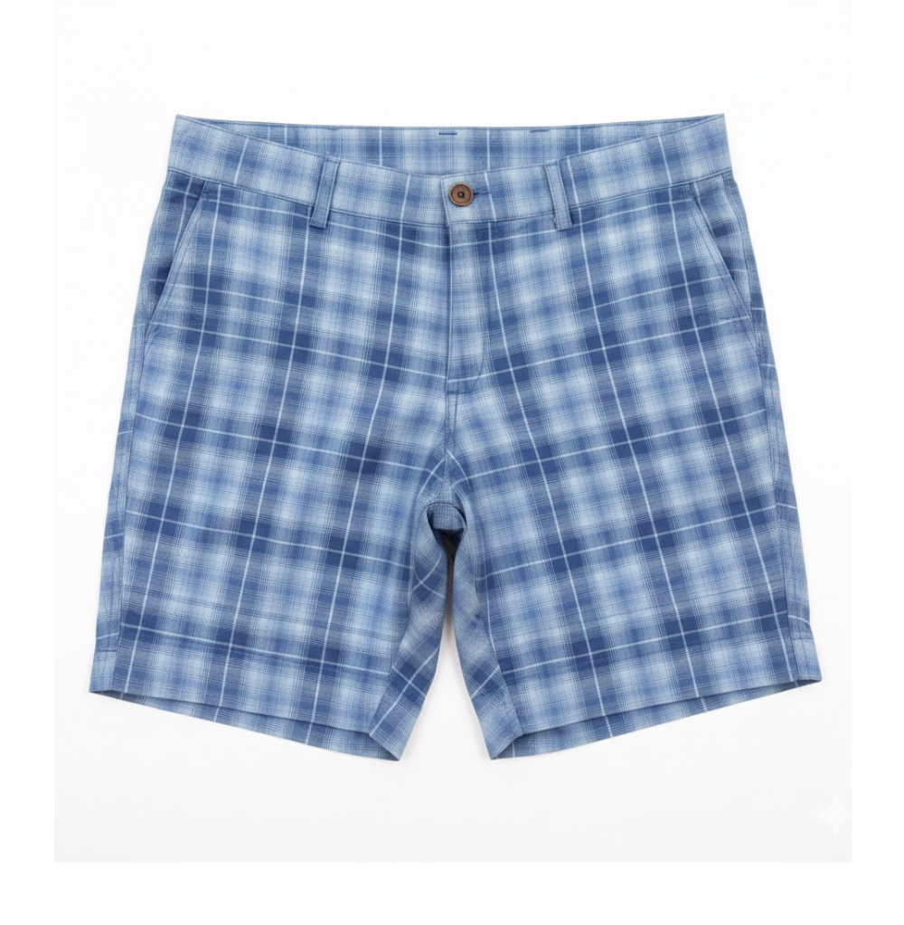 Bonobos Lightweight Blue Plaid Easy Shorts