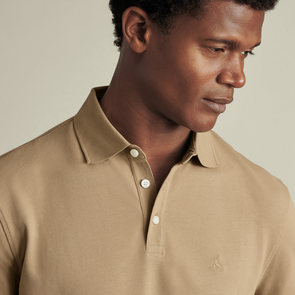Charles Tyrwhitt Pique Polo - Tan