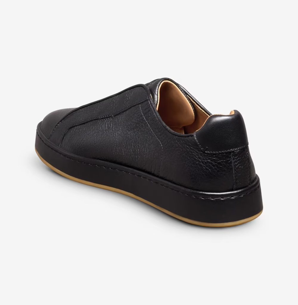 Allen Edmonds Banks Court Slip-on Stretch-lace Black Leather Sneaker