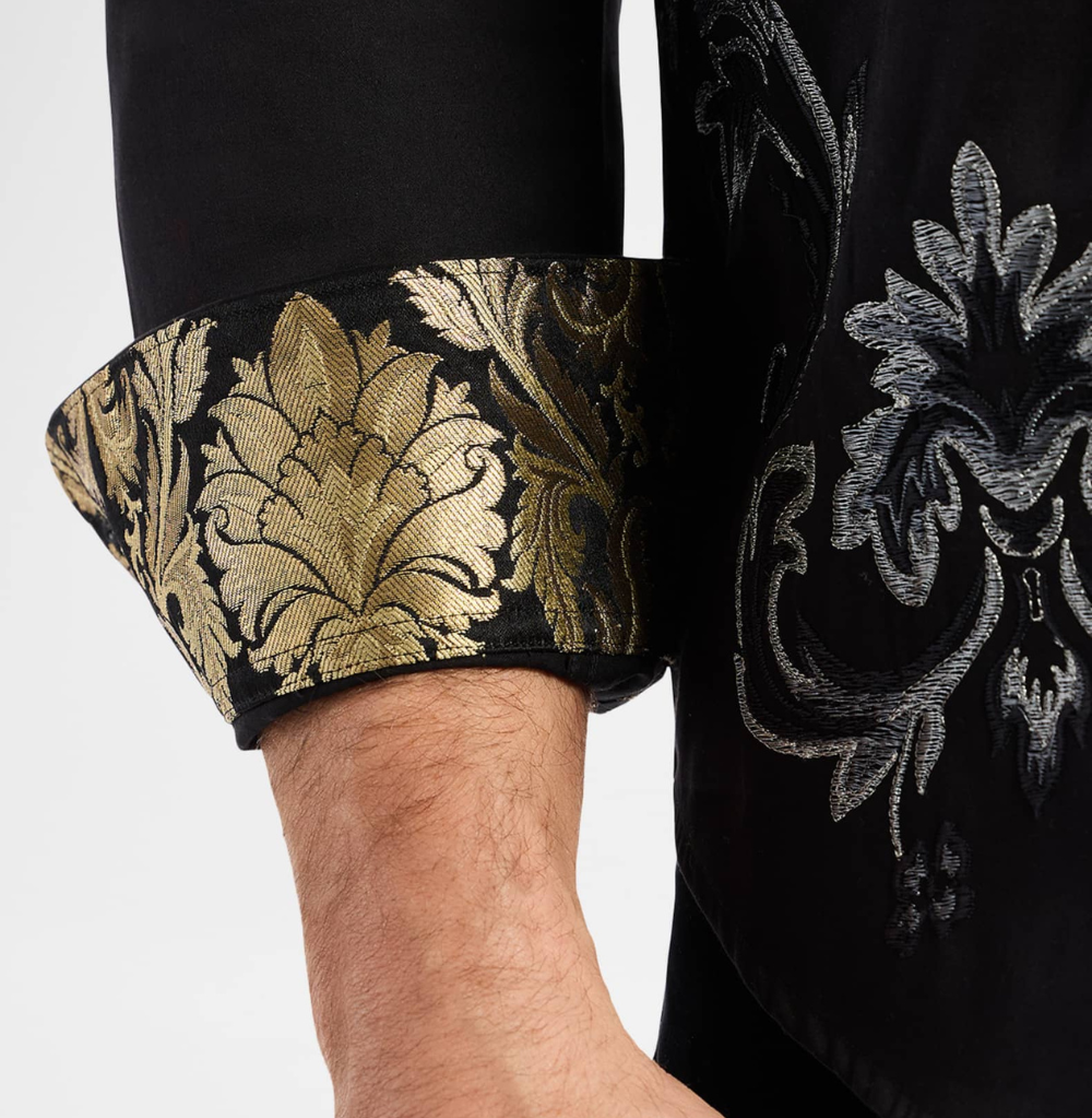 Robert Graham Lion's Shadow Embroidered Button-Down Shirt