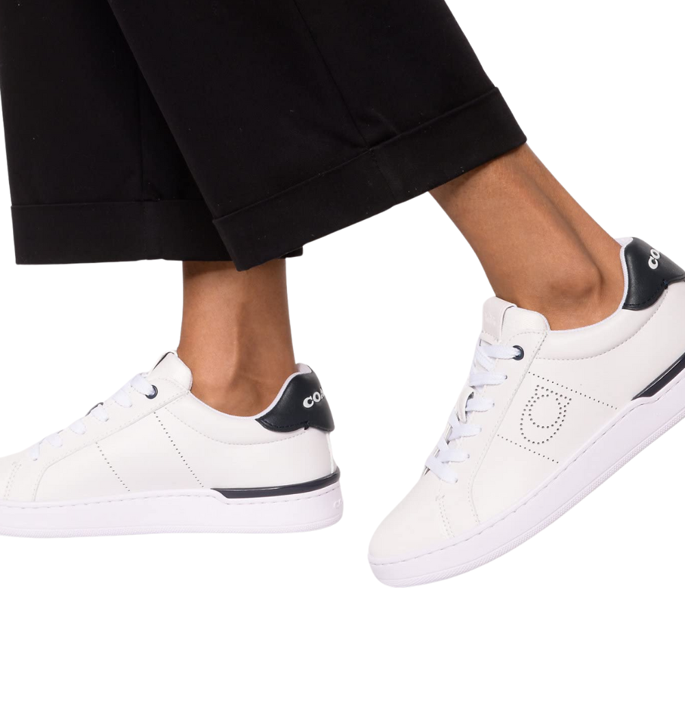 Coach Lowline Leather White Low-Top Sneaker