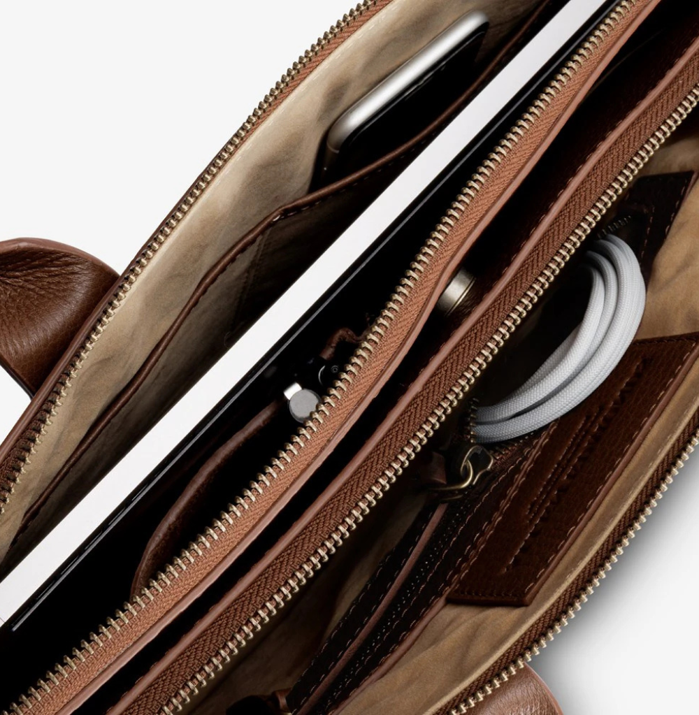 Allen Edmonds Slim Leather Briefcase