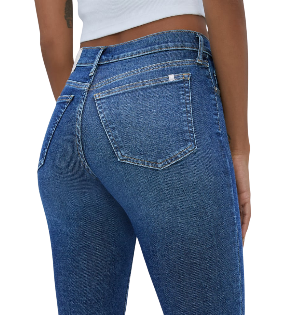 EVERLANE THE MID-RISE SKINNY STRETCH JEAN, BLUE