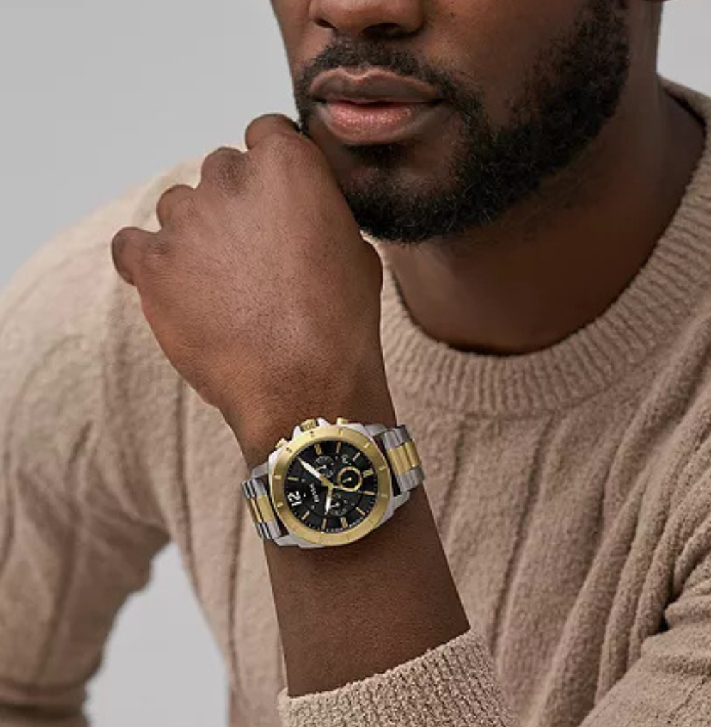 Fossil Privateer Chronograph Two-Tone Stainless Steel Watch