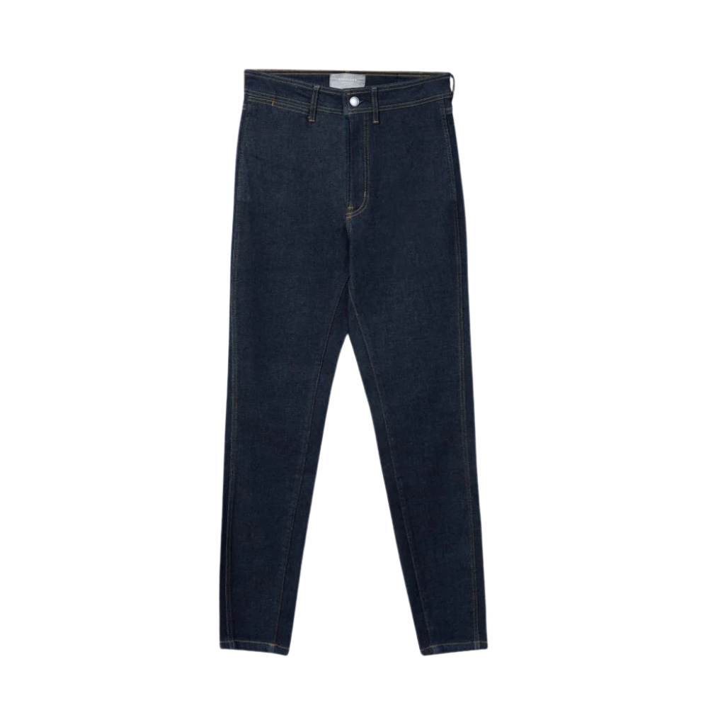 EVERLANE THE WAY-HIGH® CLEAN FRONT SKINNY JEAN, DARK INDIGO