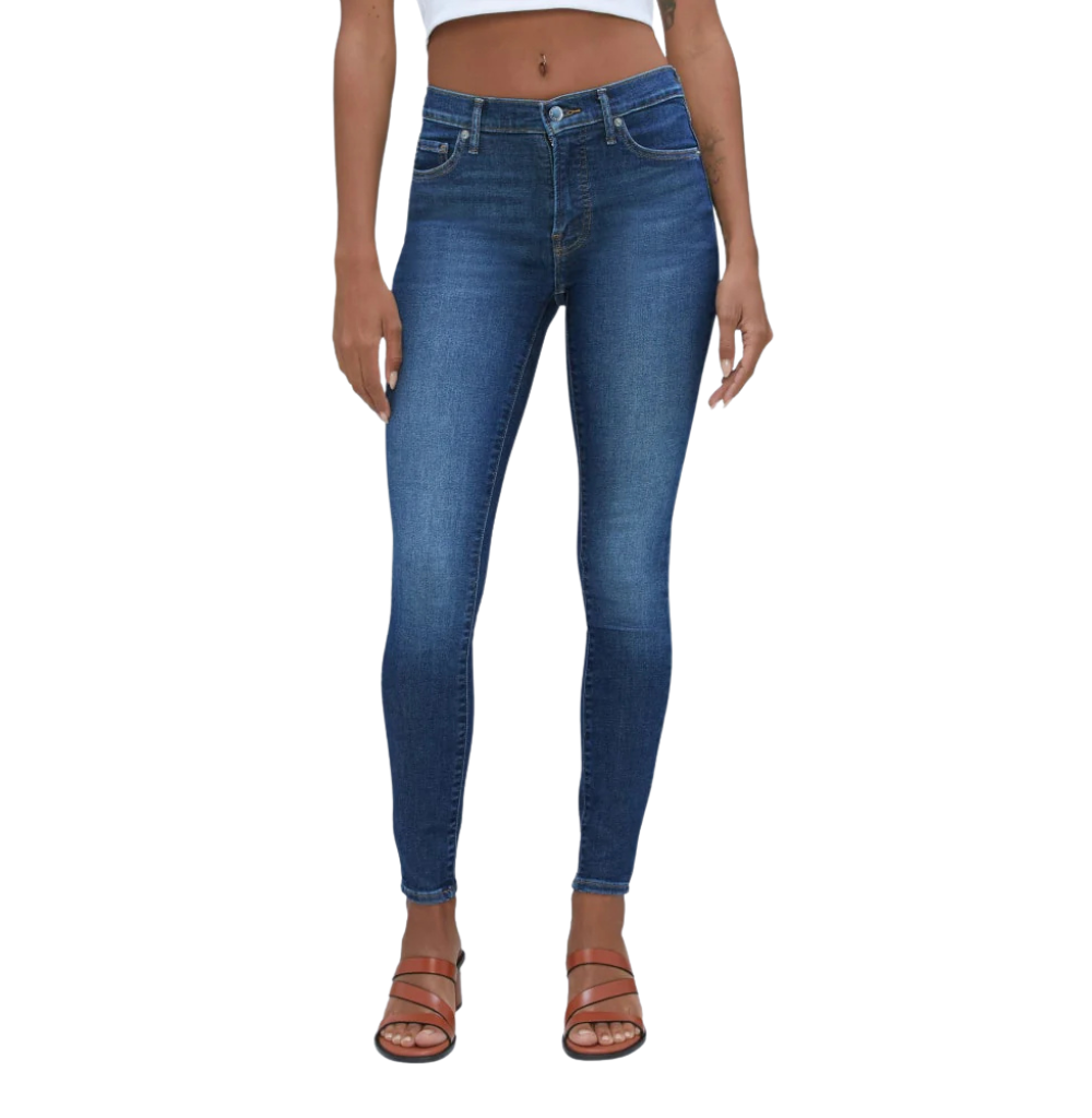 EVERLANE THE MID-RISE SKINNY STRETCH JEAN, BLUE