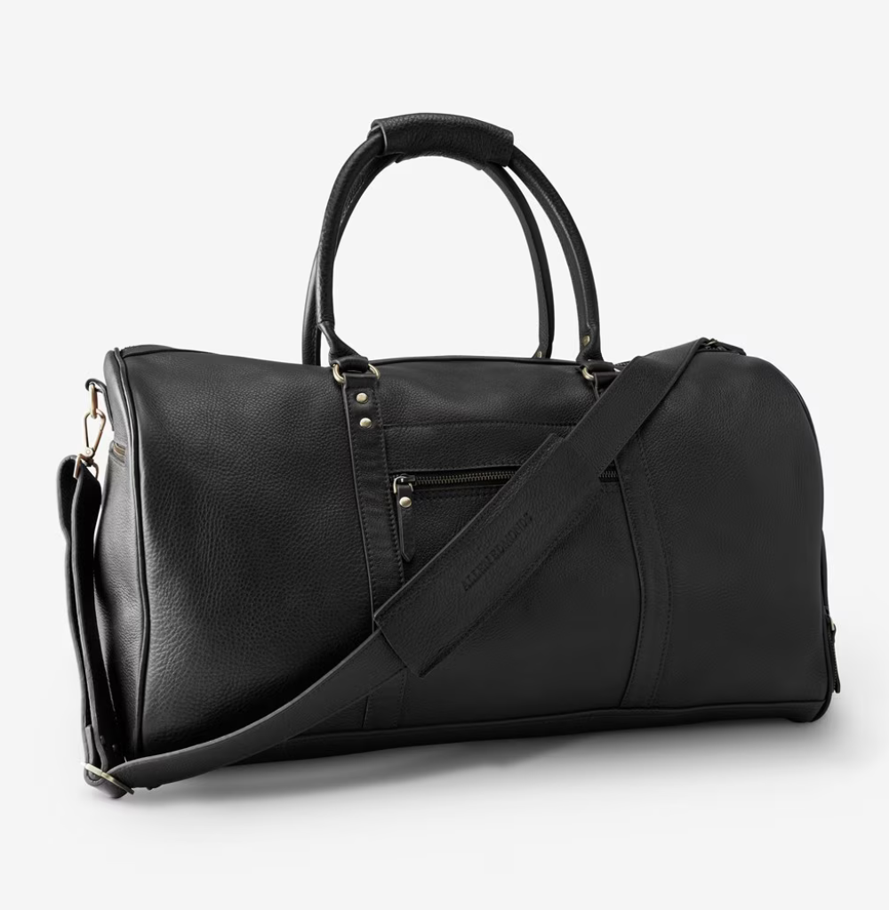 Allen Edmonds Leather Weekender Duffle Bag