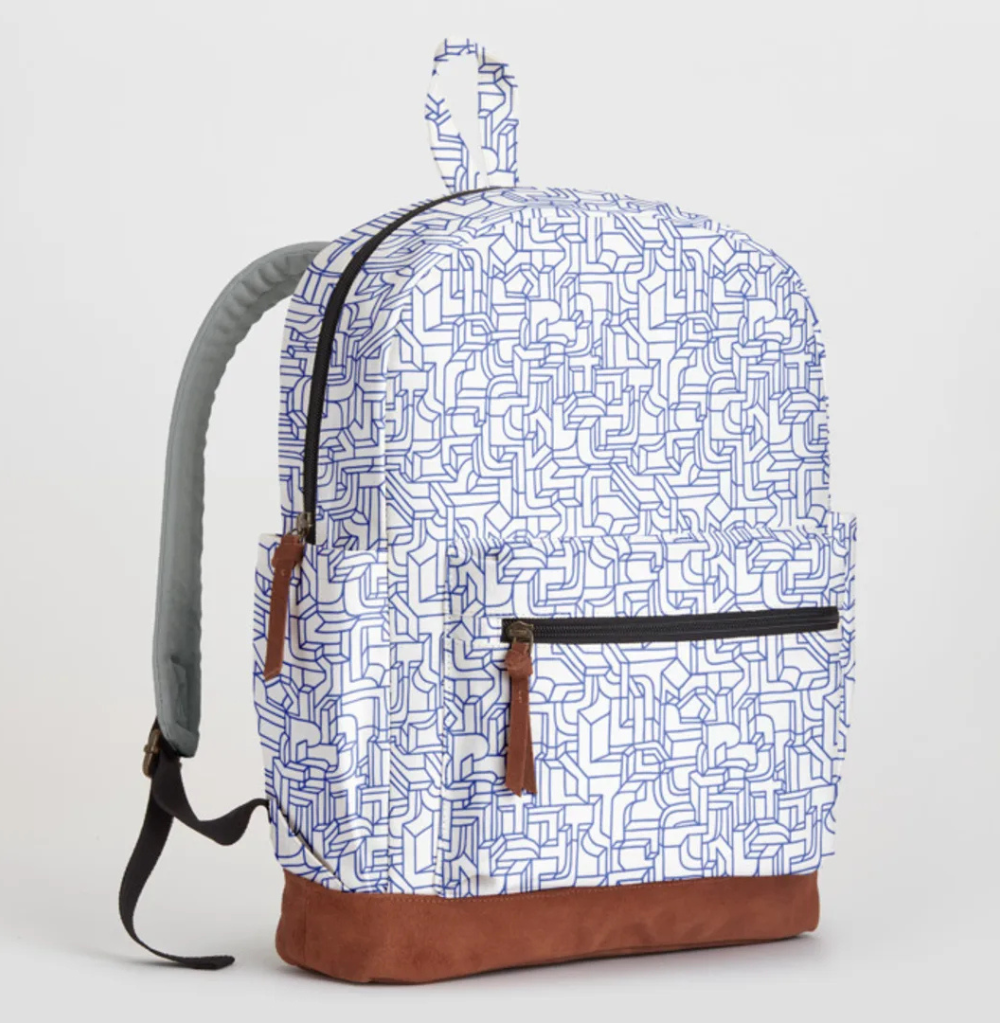 Minted Blue Ink Backpack
