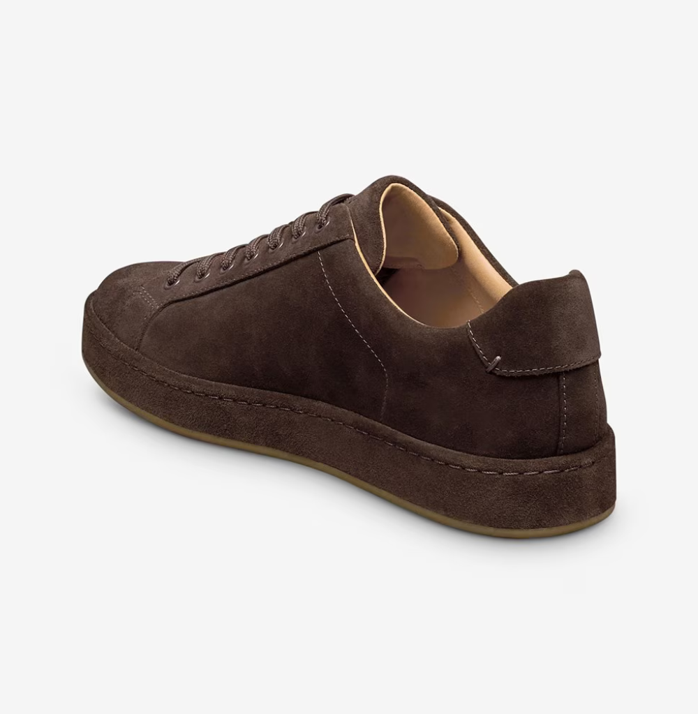 Allen Edmonds Barnes Lace-up Sneaker , Polo Brown Suede