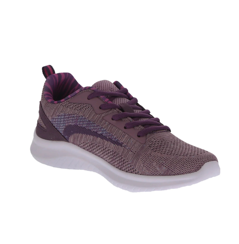 GEERS WOMAN'S SHOES DUSTY PURPLE MESH/FABRIC TENNIS SNEAKERS