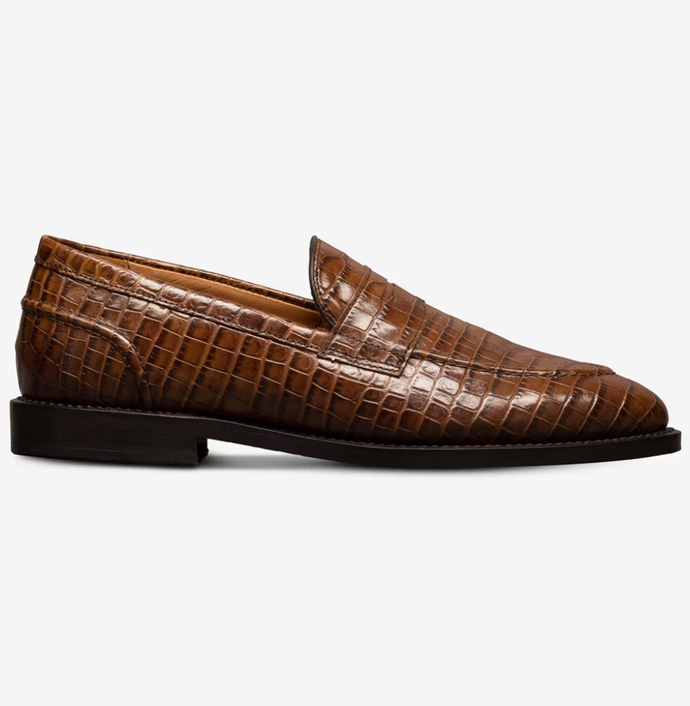 Allen Edmonds Randolph 2.0 Chili Embossed Croco Leather Penny Loafer