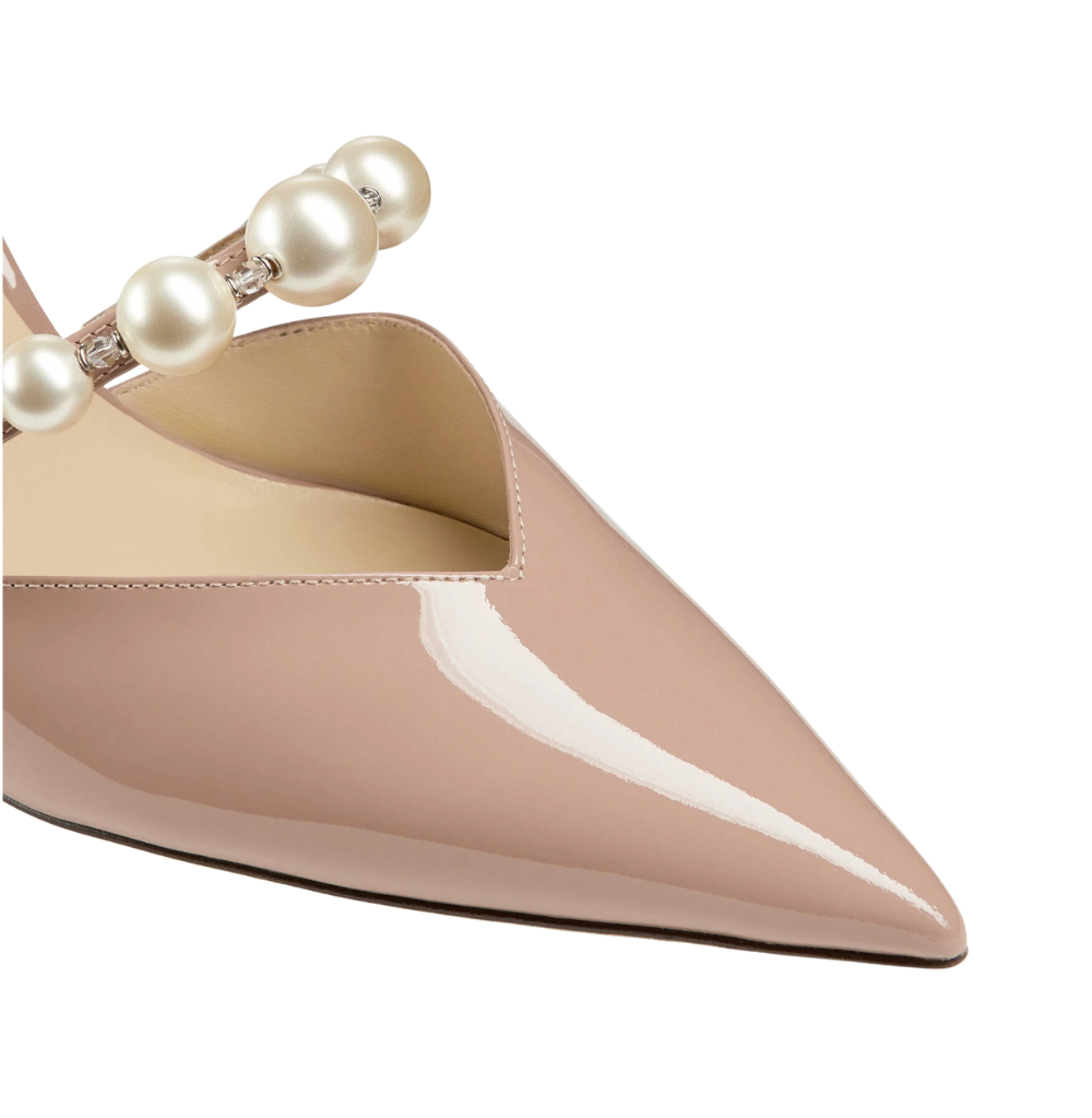 Jimmy Choo Aurelie 85 Ballet Pink/White