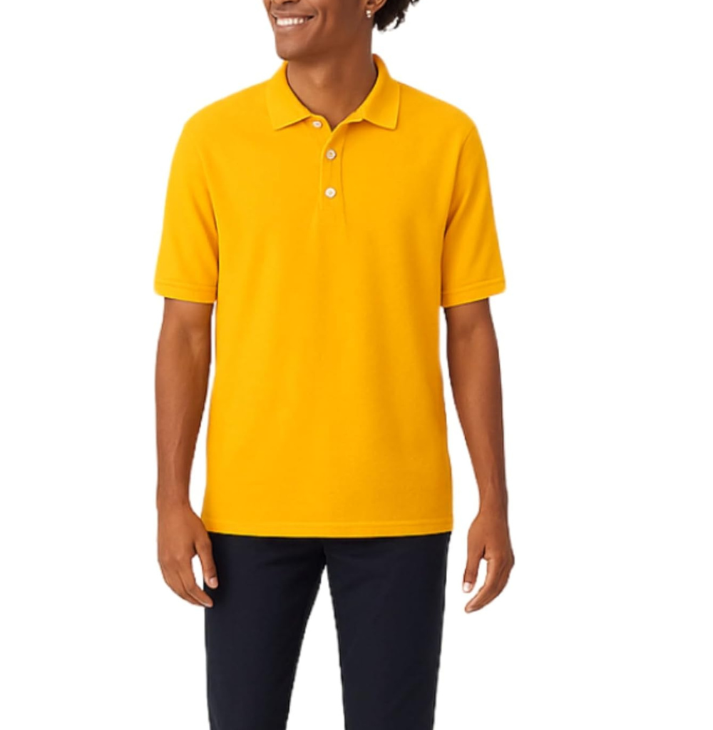 French Toast Men SS Pique Polo Gold