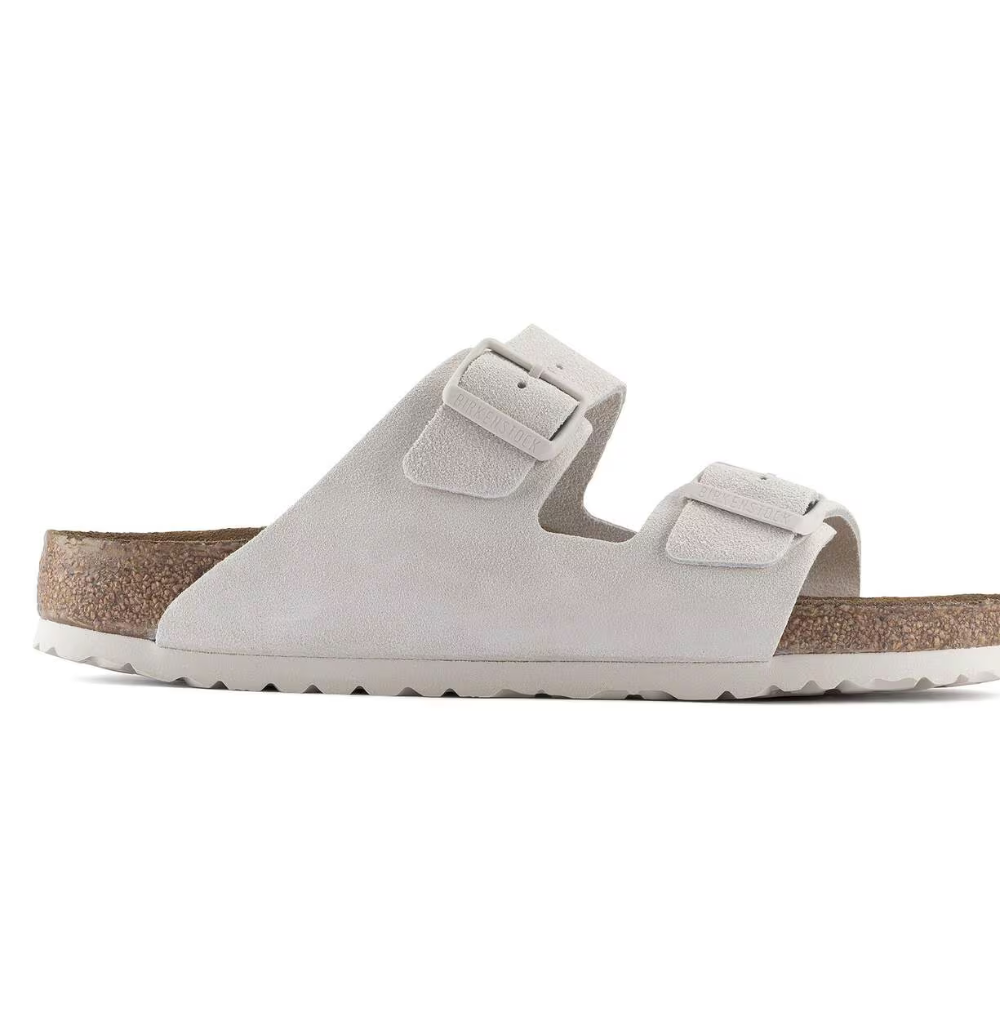 Arizona Birkenstock Modern Suede Antique White