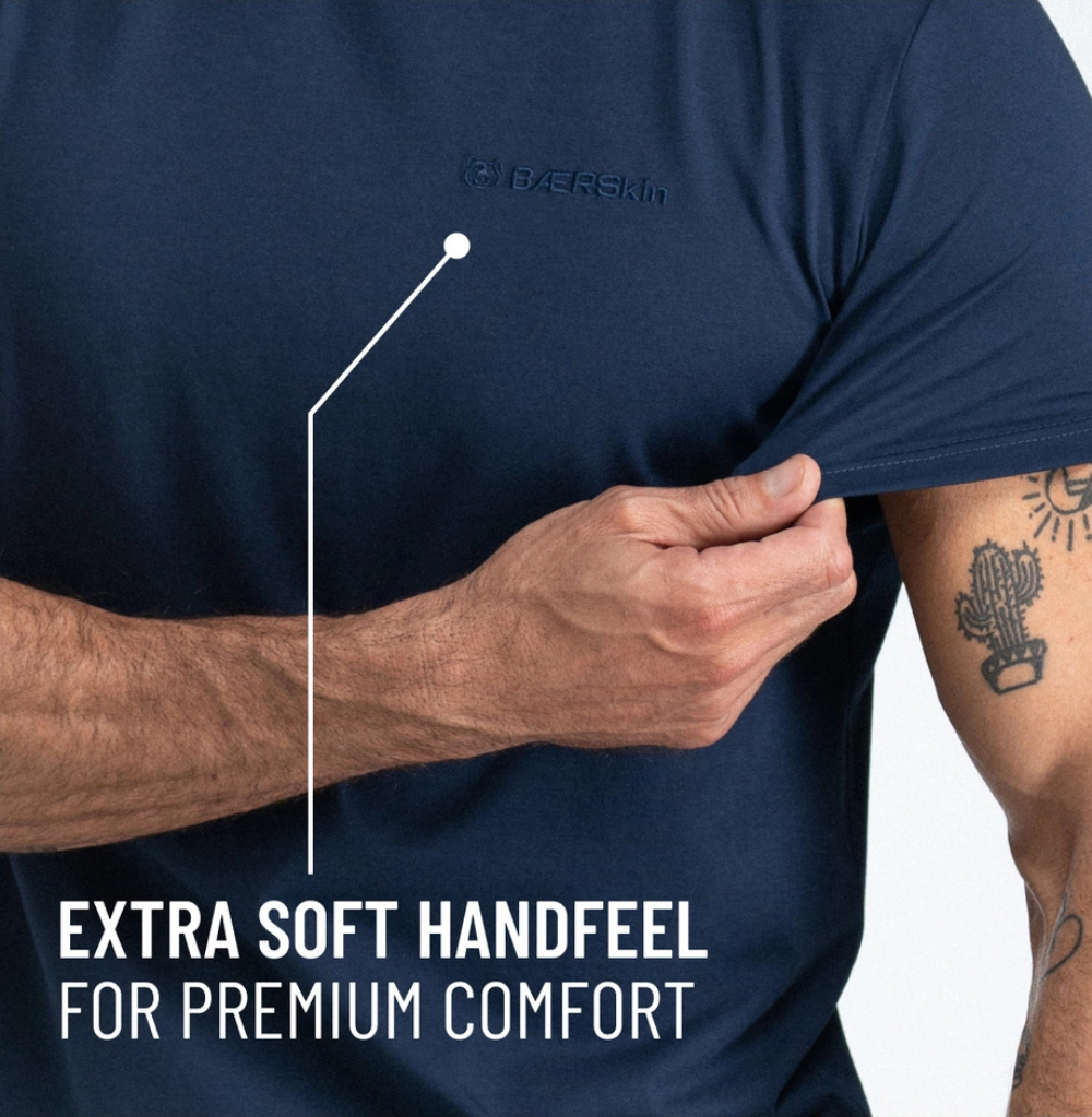 BÆRSkin Sorona Short Sleeve T-Shirt Navy