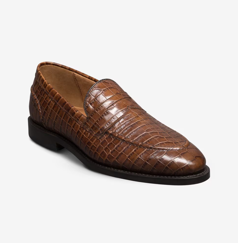 Allen Edmonds Randolph 2.0 Chili Embossed Croco Leather Penny Loafer