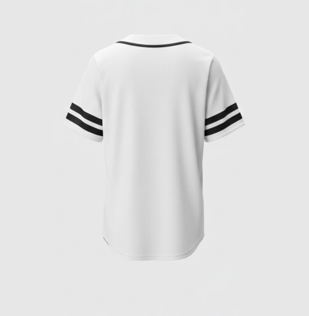 Balera Oversized Baseball Jersey White