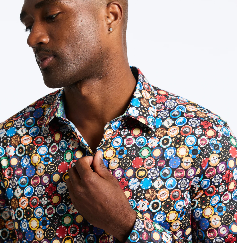 Robert Graham Highroller Long Sleeve Button Down Shirt Multi