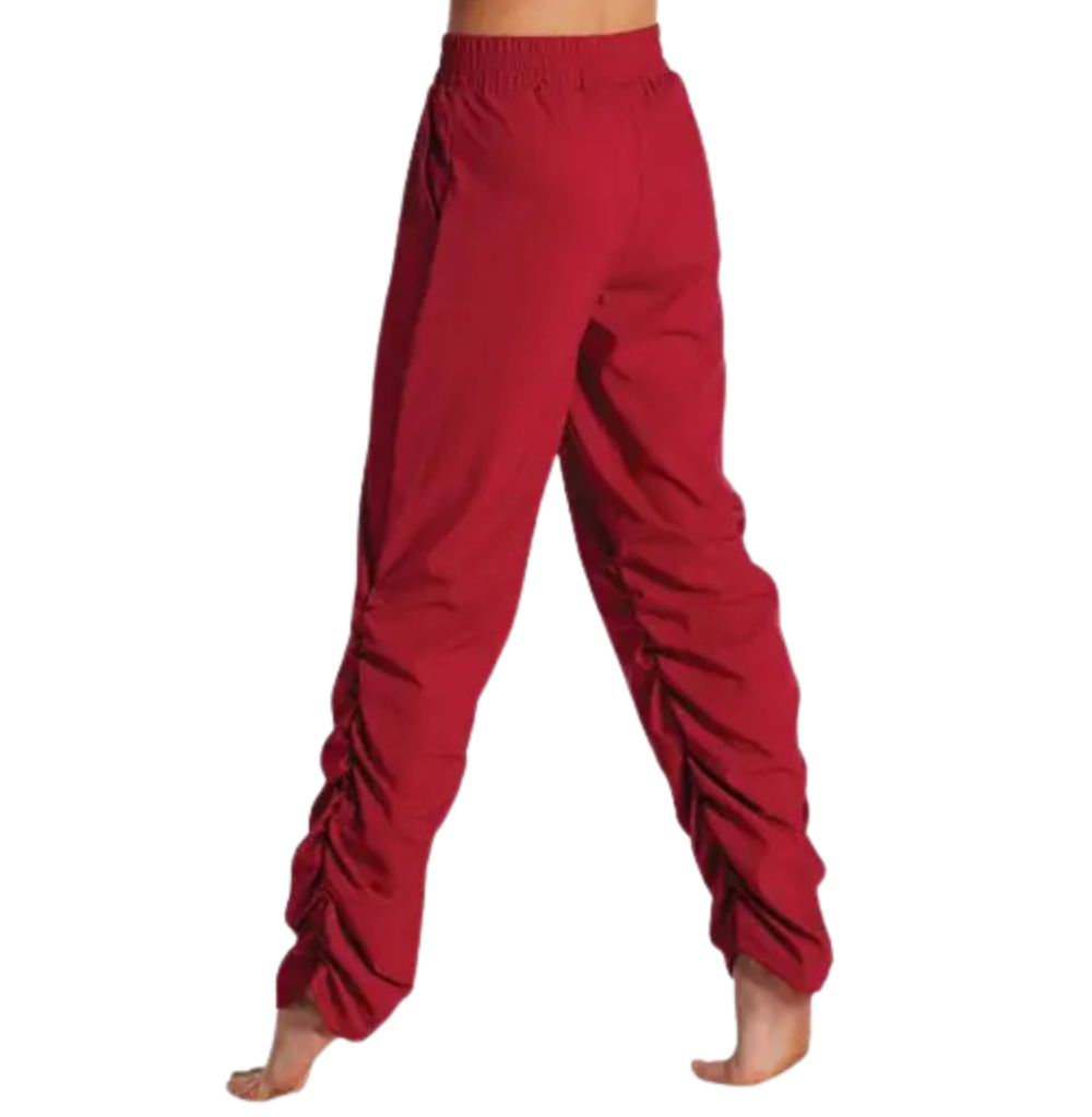 Balera Woven Tech Ruched Pants Scarlet