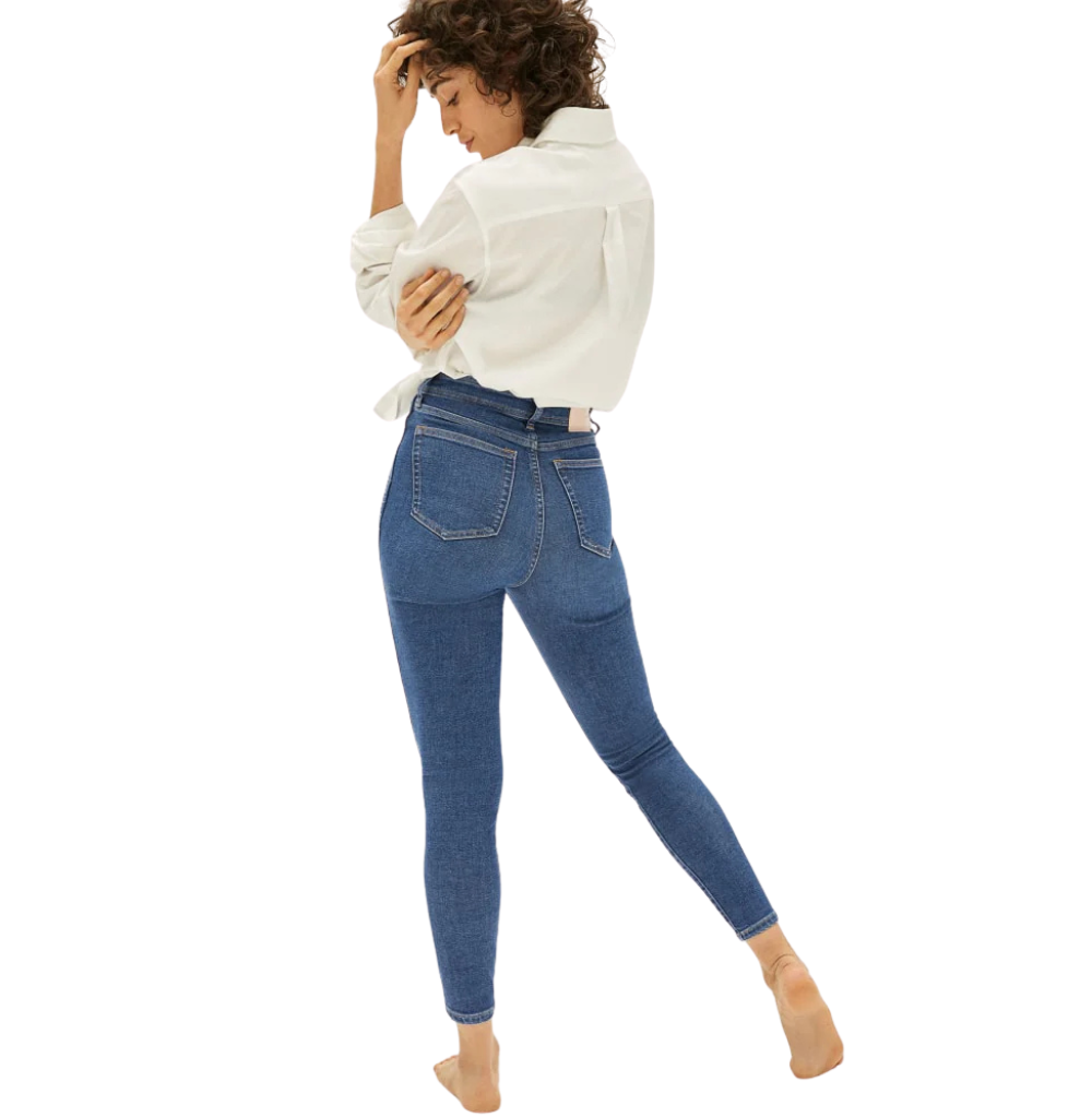 EVERLANE THE WAY-HIGH® CLEAN FRONT SKINNY JEAN, VINTAGE BLUE