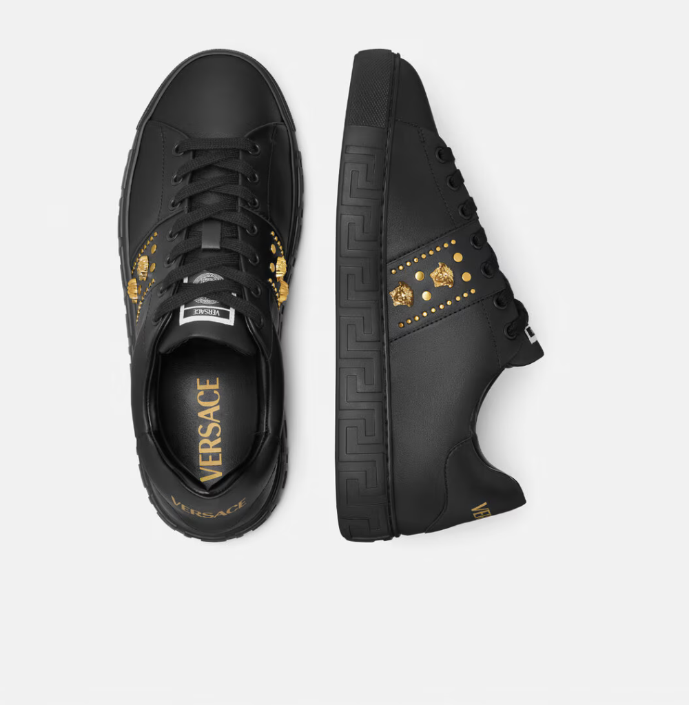 Versace Studded Greca Trainers