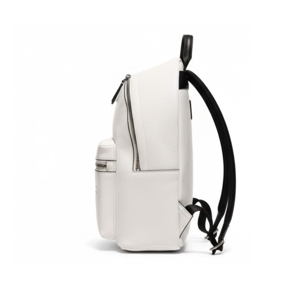 Coach Charter Backpack 24 In Signature Leather White