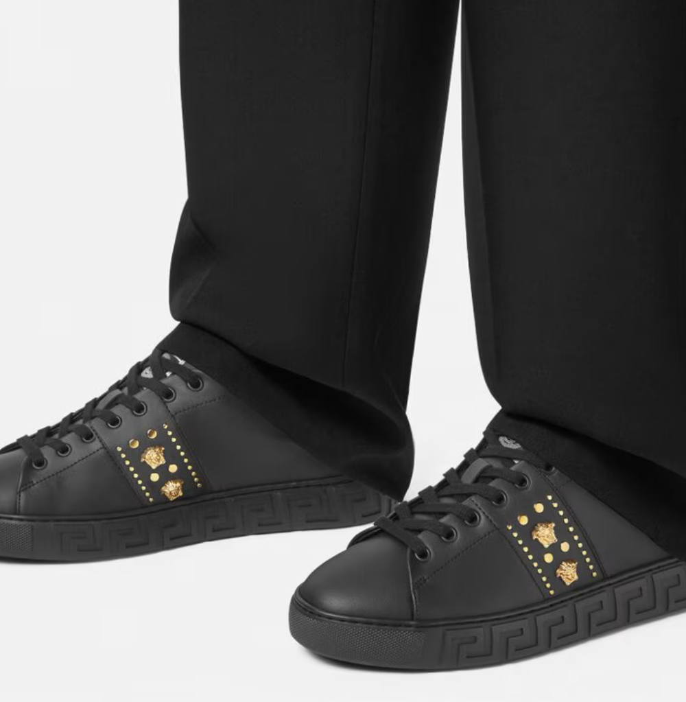 Versace Studded Greca Trainers