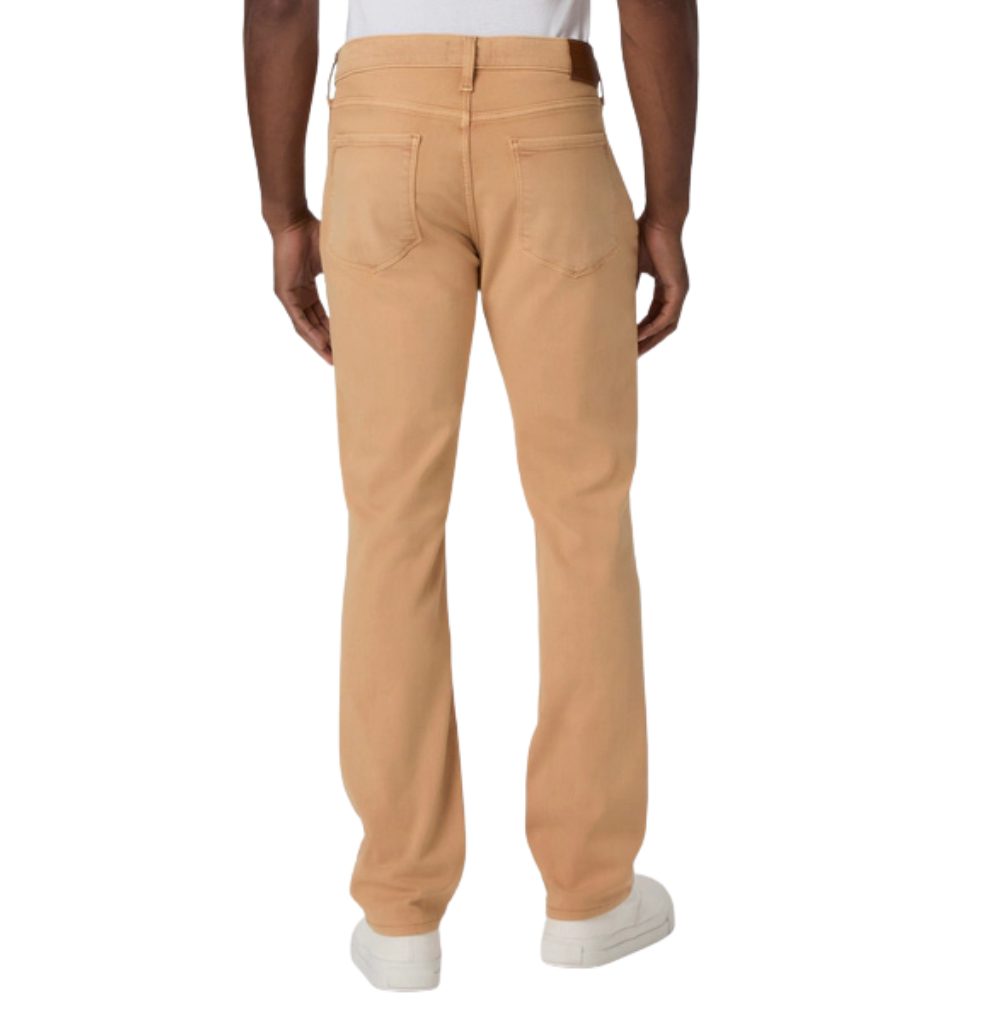 Paige Transcend Federal Vintage Peach Slim Fuzz Straight Jean