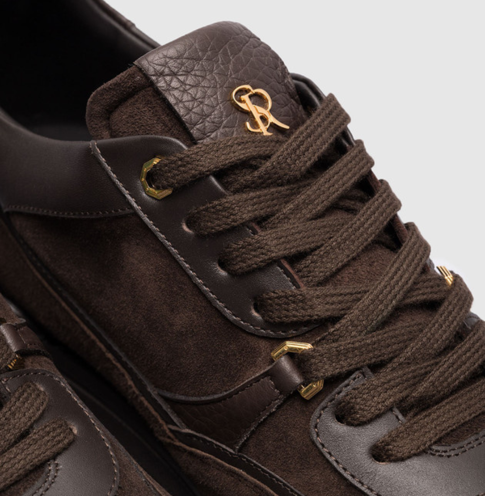 Stefano Ricci Suede + Vit.Swilly + C.Dark Brown Sneakers