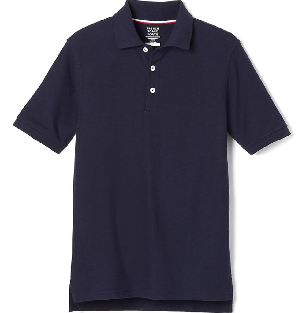 French Toast Men SS Pique Polo Navy