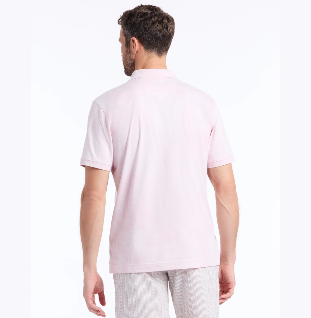 Robert Graham Linford Short Sleeve Polo LT. Pink