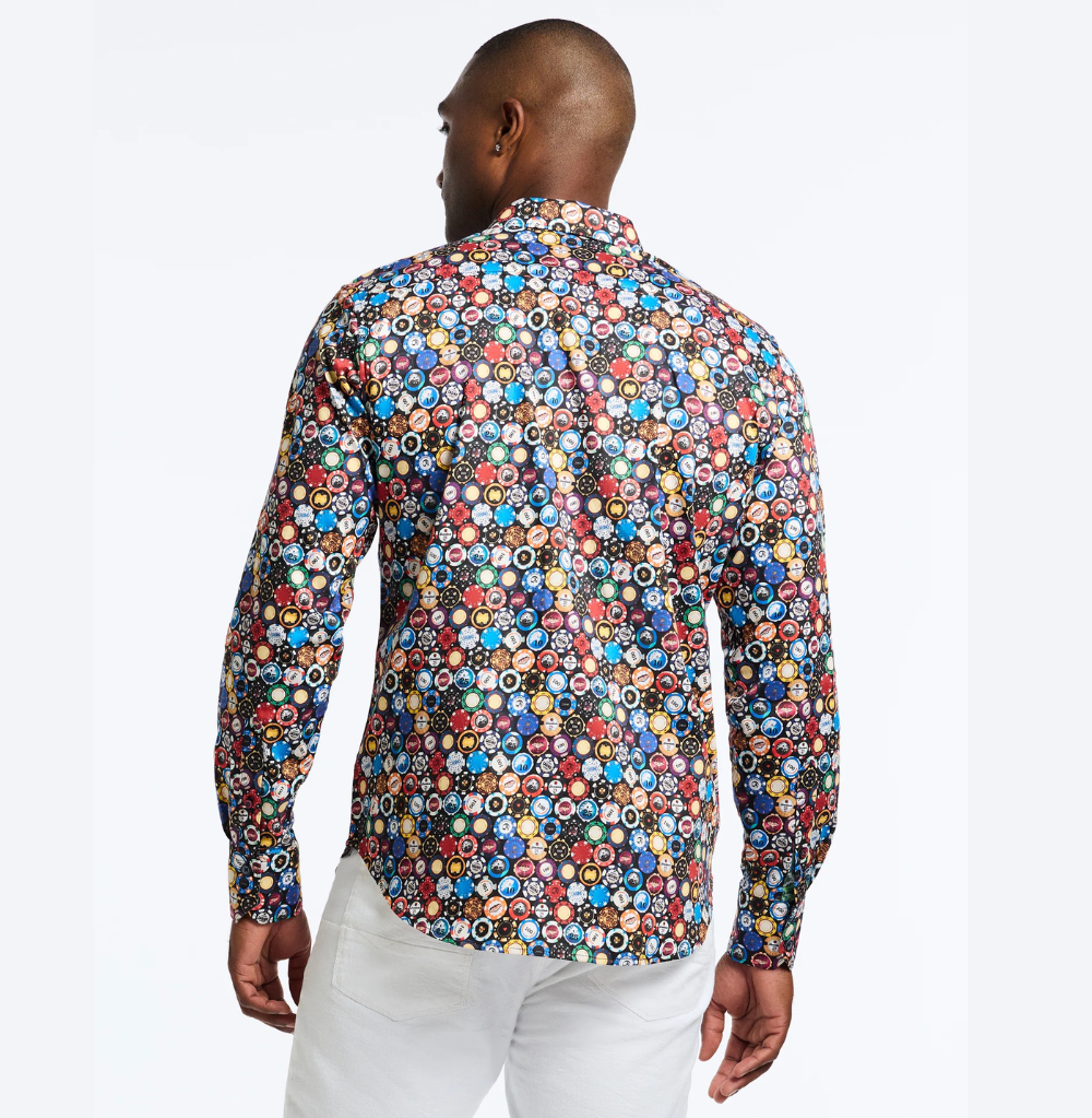 Robert Graham Highroller Long Sleeve Button Down Shirt Multi