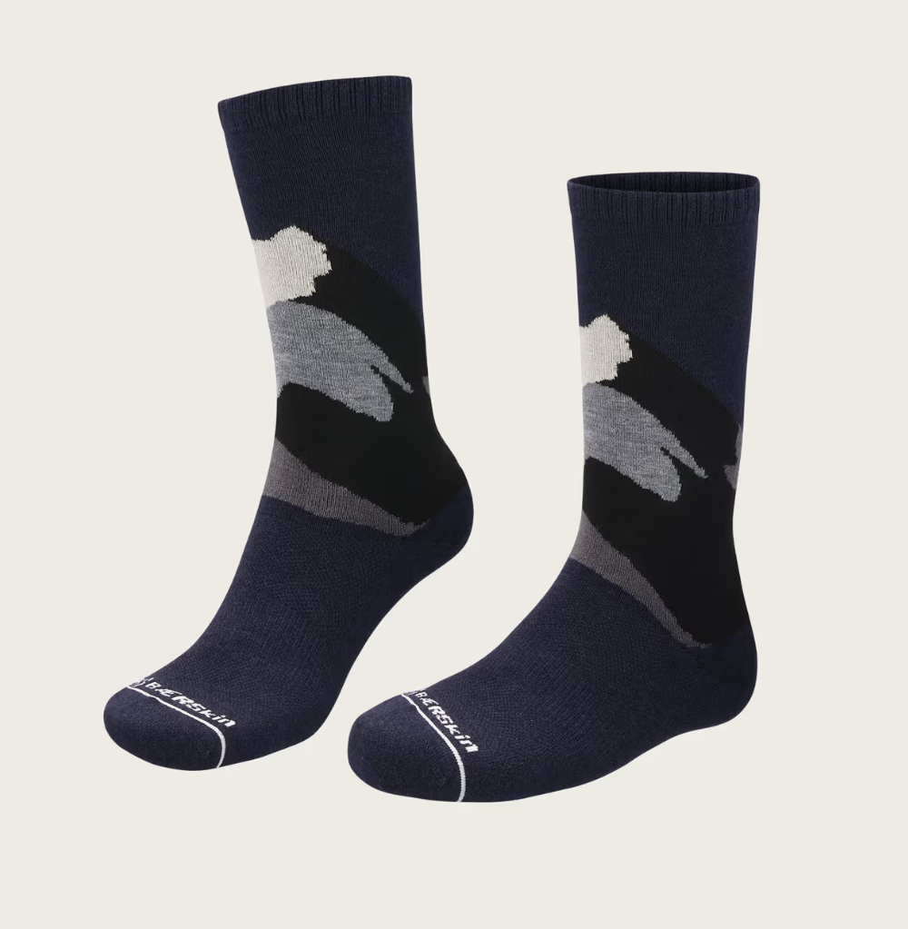 BÆRSkin Merino Wool Design Long Crew Socks